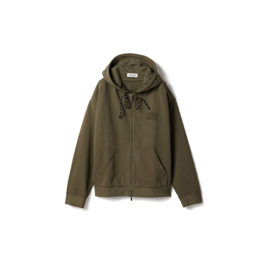 M1v M1v garment-dyed hoodie jacket mjla45